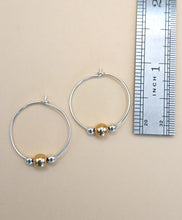 Load image into Gallery viewer, Silver &amp; Gold Hoops - Lively Accents