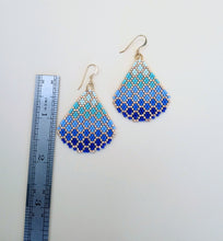 Load image into Gallery viewer, Shades of blue earrings - Lively Accents