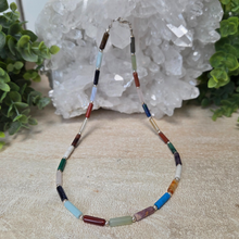 Load image into Gallery viewer, Multi Gemstone Tube Necklace - Lively Accents