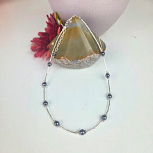 Load image into Gallery viewer, Twisted Liquid Silver and Hemitate Necklace - Lively Accents