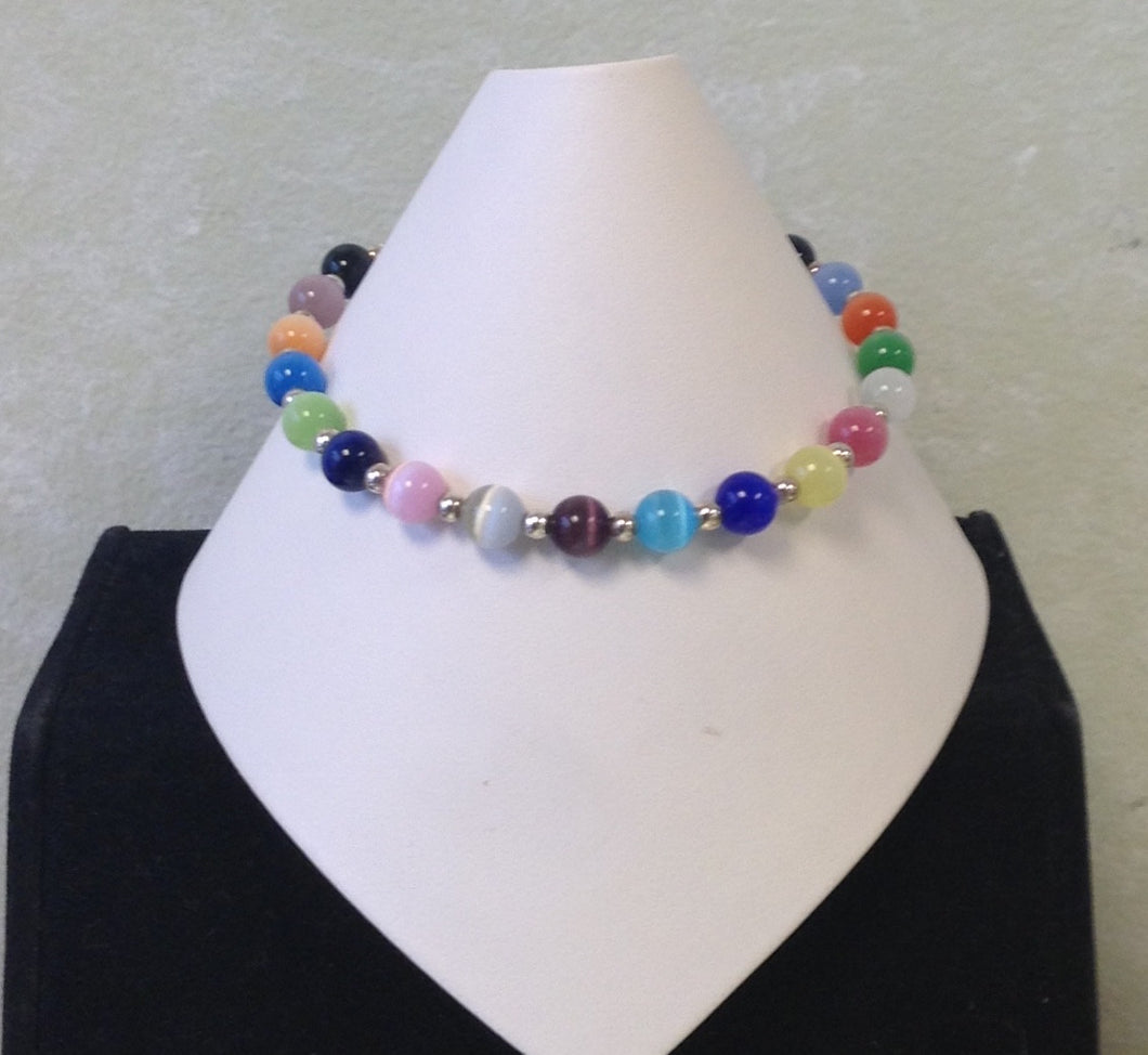 6mm Fiber Optic Multi Bracelet - Lively Accents