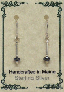 Sterling Silver & Hematite Earrings - Lively Accents