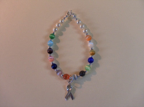 Multi Color Cancer Bracelet - Lively Accents